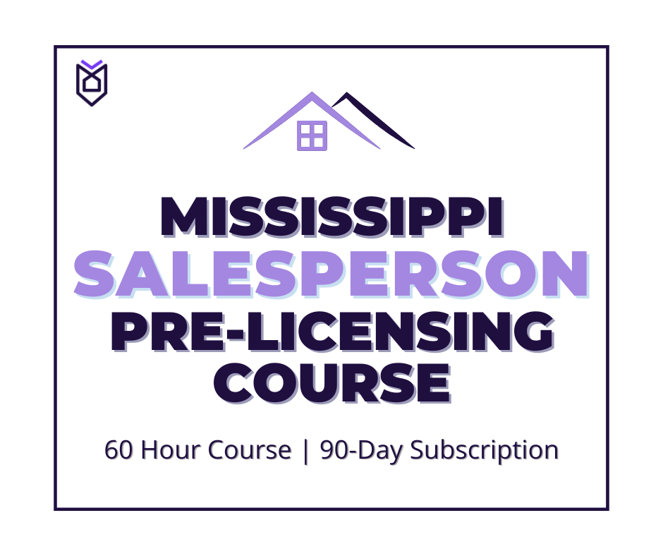 Mississippi Salesperson Pre-licensing Course