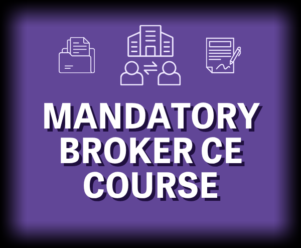 Mandatory Broker CE Course | 9/24/26 | 9a-12p | (3hrs) | AL